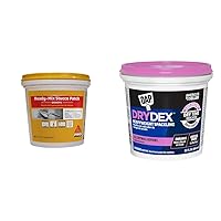 Sikacryl Stucco Repair 1qt, DAP DryDex Spackling 1qt - Stucco Patch Kit to Repair Spalls, Cracks in Stucco Walls