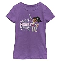 Nickelodeon Nella The Princess Knight Heart is Bright Girls Short Sleeve Tee Shirt