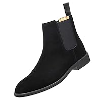 Leather Chelsea Boots for Men - Mens Slip On Dress Boots Casual Ankle Boots
