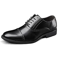 Men's Shoes Brogue Shoes Uniform Oxford Shoes Leather Lace Up Plus Size Big Size Pointed-Toe Casual Leisure Form Spring