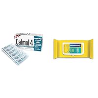 Calmol 4 Hemorrhoidal Suppositories 24 Count and Preparation H Hemorrhoid Wipes 48 Count