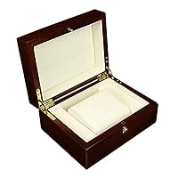 Single Slot Watch Box for Men Father Wooden Watch Display Case Jewelry Storage Large Watch Holder