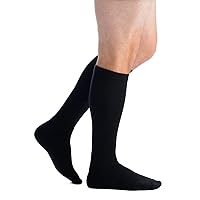 Men’s Coolmax Knee High 15-20 mmHg Graduated Compression Socks – Moderate Pressure Compression Garment, Pain Relief & Circulation, Great for Fatigue, Pain, Swelling, Travel