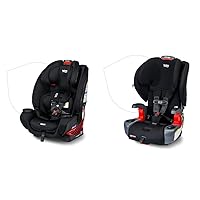 Britax One4Life Convertible Car Seat, 10 Years of Use from 5 to 120 Pounds & Grow with You ClickTight Harness-2-Booster Car Seat, 2-in-1 High Back Booster, Black Contour