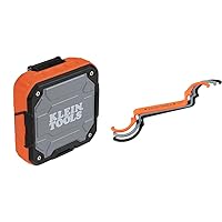 Klein Tools AEPJS2 Bluetooth Speaker with Magnetic Strip and Hook, Rechargeable & 50900R Conduit Lockout Wrench Set, Tighten and Loosen Locknuts in Tight Spaces