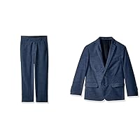 Calvin Klein Boys' Flat Front Dress Pant and Blazer Jacket