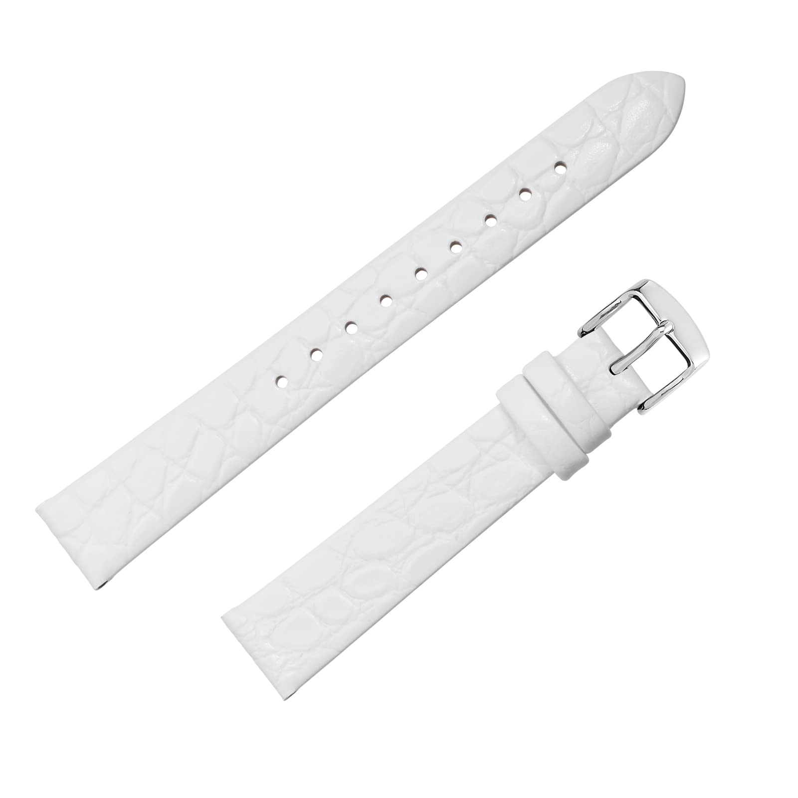 BISONSTRAP Leather Watch Straps, Soft Replacement Bands with Polished Buckle, 8mm 10mm 12mm 14mm 16mm 18mm 19mm 20mm