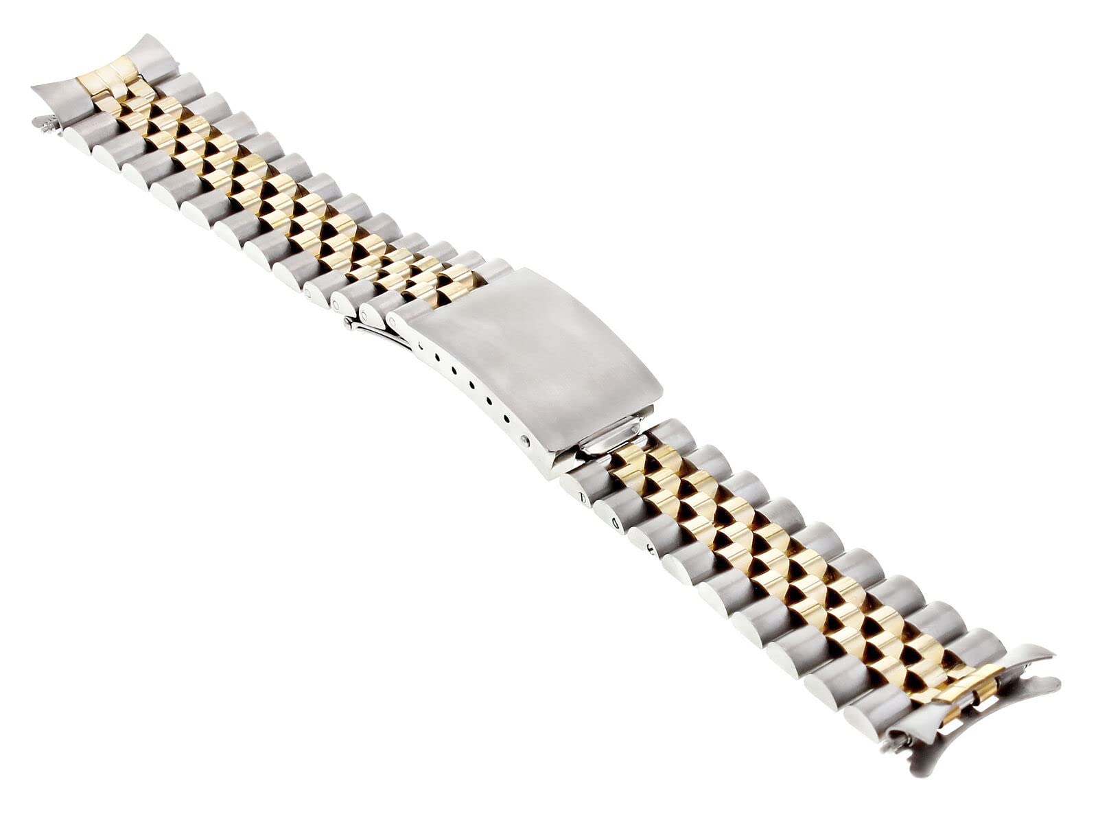 Ewatchparts 19MM 14K GOLD JUBILEE WATCH BAND COMPATIBLE WITH 34MM ROLEX 15000 15010 15037 15038 15053