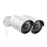 REOLINK Outdoor Security Cameras, Home Security Camera System for 5MP POE IP Surveillance, Smart Human/Vehicle Detection, Work with Smart Home, Up to 256GB microSD Card, RLC-510A(Pack of 2)