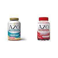 AZO Urinary Tract Health Gummies Bundle - D-Mannose 2000mg Citrus 40 Count and Cranberry 72 Count