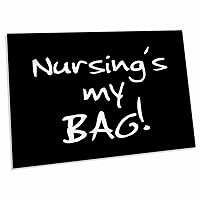 3dRose Nursing is My Bag Funny Nursing Nurses Day Gift Black... - Desk Pad Place Mats (dpd-232196-1)