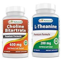 Choline Bitartrate 650 mg & L-Theanine 200mg