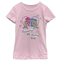 Nickelodeon Shimmer and Shine 4ever Girls Short Sleeve Tee Shirt