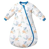 Baby Sleep Sack 2.5 TOG,Thermostatic Wearable Blanket Detachable Long Sleeves