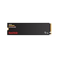 SanDisk 1TB Extreme M.2 NVMe SSD - PCIe Gen 4.0, Up to 5,150 MB/s - Internal Solid State Drive - SDSSDX3N-1T00-G26