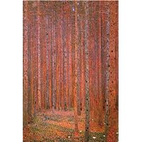 Tannenwald (Pine Forest) by Gustav Klimt 36x24 Museum Masters Landscape Birch Trees Poster, Print, Decorative Accent, Wall Art, Multi-Color