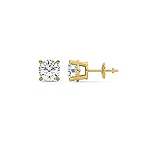 My Trio Rings: 1/2 cttw to 1 cttw Lab Grown Diamond Solitaire Stud Earrings - 14K Gold