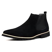 Men's Chelsea Boots Botas Out Bootie Ankle Boots Short Boots Autumn Winter Pointed-toe Slip On Plus Size Big Size High-top Casual Leisure Hard-Wearing Pull-on Non Slip Classic