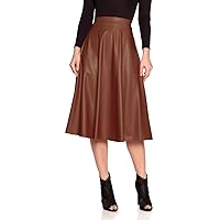 Cemi Ceri Women's J2 Love Faux Leather Flare Skirt