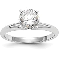 Jewellery Craft 14K Gold and 3.00 Carat Lab-Grown Diamond (F-G, VS1) Solitaire Ring for Women, Perfect Wedding, Engagement or Anniversary Ring