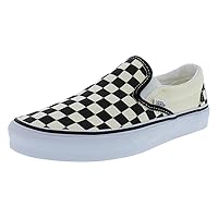 Vans, Classic Slip-On Sneakers (Black/White Checkerboard, 12 Women/10.5 Men)
