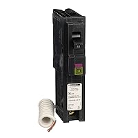 Square D by Schneider Electric Square D - HOM115DFC Homeline 15-Amp Single-Pole Dual Function Circuit Breaker, 1-Inch Format