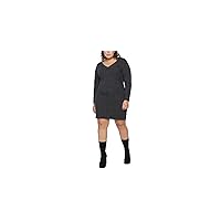 Black Tape Womens Gray Textured Ribbed Long Sleeve V Neck Above The Knee Shift Dress X