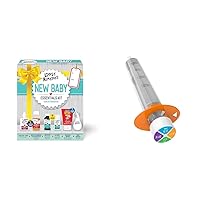 New Baby Essentials Kit, 6 Newborn Must-Haves for Stuffy Noses, Upset Tummies, Gripe Water, Fever Reducer & Diaper Rash + EZY DOSE Kids Oral Syringe for Liquid Medicine