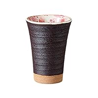 Yamashita Kogei 742612251 Beer Cup, Powder, Cherry Blossom Free Cup, Pink, 3.3 x 4.6 inches (8.5 x 11.8 cm), Approx. 9.7 fl oz (270 cc)