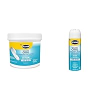 Dr. Scholl's Instant Cool Athlete's Foot Treatment Wipes, 60 ct & Spray, 5.3oz Bundle - Clinically Proven, Cures & Prevents Athlete’s Foot, Daily Itch & Burn Relief