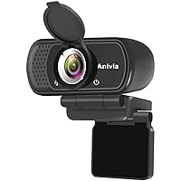 Anivia W5 HD 1080P Webcam with USB Plug- Computer Camera for Video Calling and Recording, 1080p Streaming Camera, Desktop or Laptop Webcam