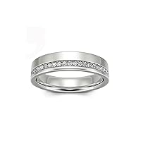 10K 14K 18K Gold 0.24 Cttw Men's Natural Diamond Wedding Band Real Diamond Half Eternity Wedding Band Ring for Men Jewelry Gift for Him