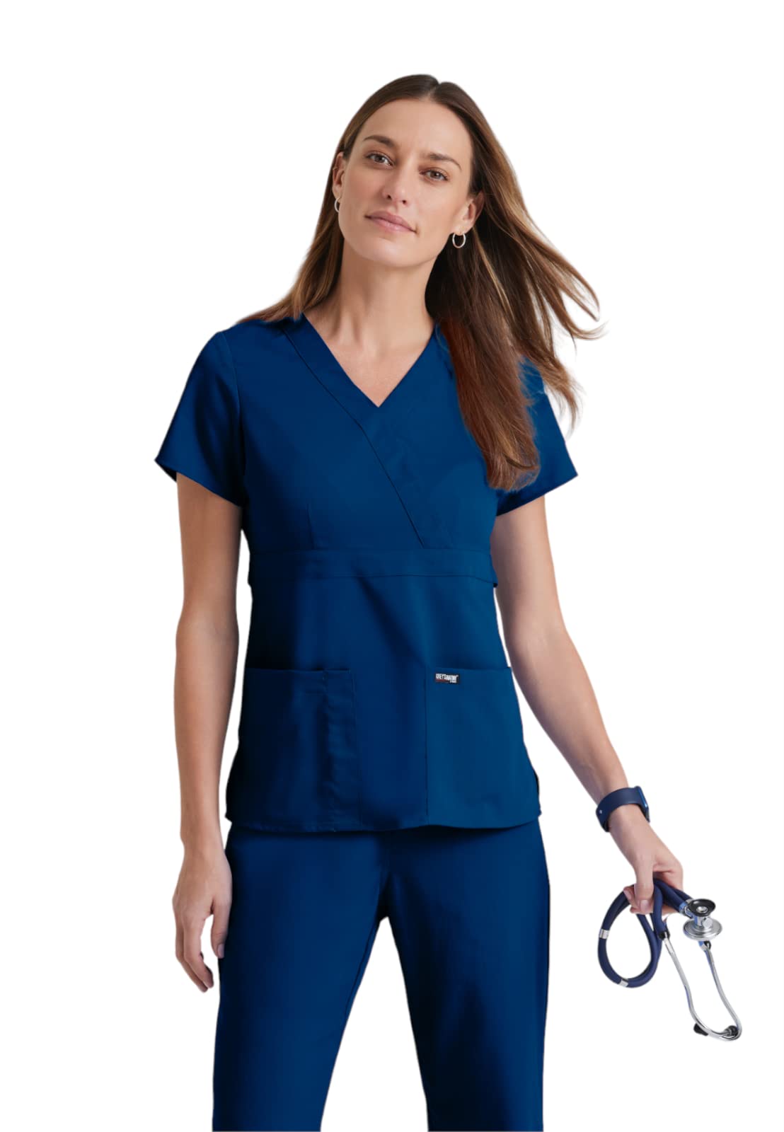 BARCO Grey's Anatomy Scrubs - Riley Scrub Top for Women, V-Neck Super-Soft Women's Scrub Top