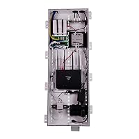 Legrand - OnQ Half Width DIN Rail, Structured Media Enclosure, Mounting Bracket with DIN Rail Supports Mounting up to 3 Nuvo P600 Players, Nickel, AC1043