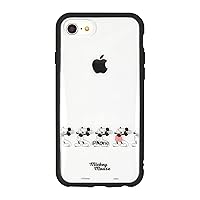 グルマンディーズ Gourmandise Disney Character IIIIIIfit Clear Case Compatible with iPhone SE (3rd / 2nd Generation) / 8/7 / 6s / 6 (4.7 inch) Mickey Mouse DNG-33MK