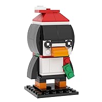 MOOXI-MOC Penguin Brick Mini Headz Building Set,Creative Cute Building Blocks Children Kit,Gifts for Kids(118pcs)