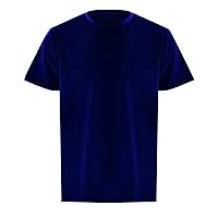 T Shirts for Men 2024 Summer Velvet Velour Fashion Hip Hop Slim Simple Short Sleeves T Shirts Gifts for Men