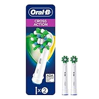 CrossAction Electric Toothbrush Replacement Brush Heads Refill, 2ct (Packaging may vary)