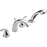 Faucet T4705 Classic Roman Tub with Hand Shower Trim, Chrome (rough-in sold separately)