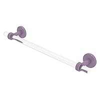 Allied Brass CV-41G-18-LVN Clearview Collection 18 Inch Towel Bar with Grooved Accents, Lavender