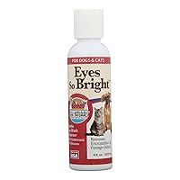 Eyes So Bright, Gentle Eye Wash for Dogs and Cats, Naturally Removes Dirt and Debris, 4oz Bottle