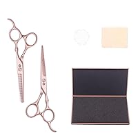 Hair Cutting Scissors Shears Kit,Professional Hairdressing Scissors Set,6