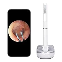Ear Wax Removal Tool with Ear Camera, 10 Megapixels HD Ear Cleaner with Replacement Soft Ear Spoons, Base Storage, Earwax Removal Kit, Ear Picking Cleaning Tool, 360° Wide Angle