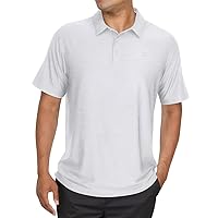 Men's Dry Fit Golf Polo Shirt, 4 Way Stretch Fabric, Moisture Wicking, Anti-Odor, UPF 50 Protection