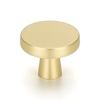 OYX Gold Knobs 24PACK Brushed Brass Cabinet Knobs Round Knobs Gold Drawer Knobs for Cabinet and Dresser Drawers Gold Cabinet Hardware for Kitchen Cabinet Knobs Gold Cabinet Door Knobs