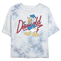 Disney Characters Signature Donald Women's Fast Fashion Short Sleeve Tee Shirt