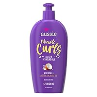 Aussie Miracle Curls Leave-In Detangler Milk 6.7 Ounce (200ml) (3 Pack)