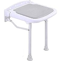 Stools,Shower Seat Shower Chairs for Seniors, Change Shoe Bench Folding Chairs Shower Stool,Sitting Stool Small Stool Wall-Mounted Wall Chair Bathroom (Color : 424550Mm)