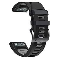 Leather+Silicone Watchband For Garmin Fenix 5 6 5X Plus 6X Pro 7 7X Band Strap Quickly Fit 22 26mm Wristband For Garmin Epix