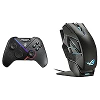 ROG Raikiri Pro OLED Display, tri-Mode connectivity, remappable Buttons&triggers & ROG Spatha X Wireless Gaming Mouse